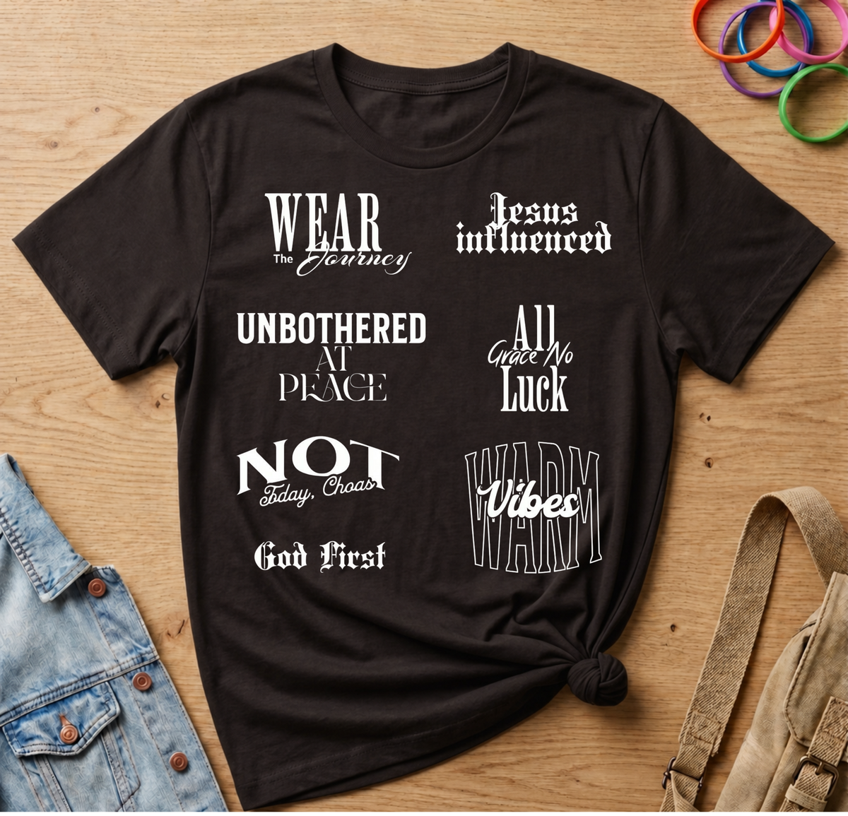 Multiple Faith Based Motivational Quotes T-Shirt