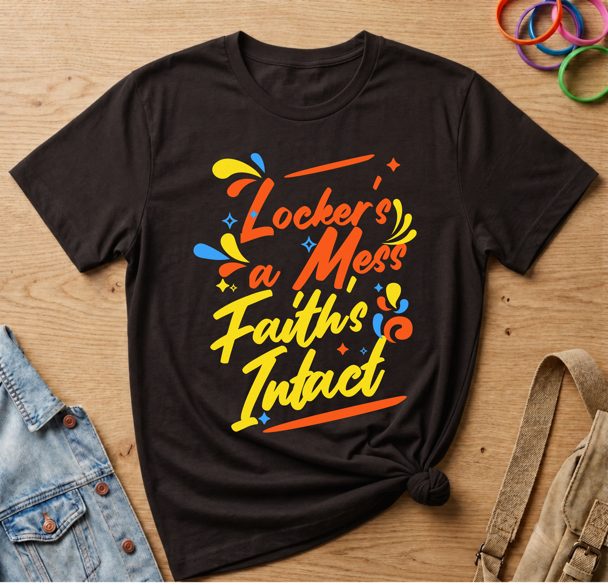 Locker's a Mess, Faith's Intact T-Shirt