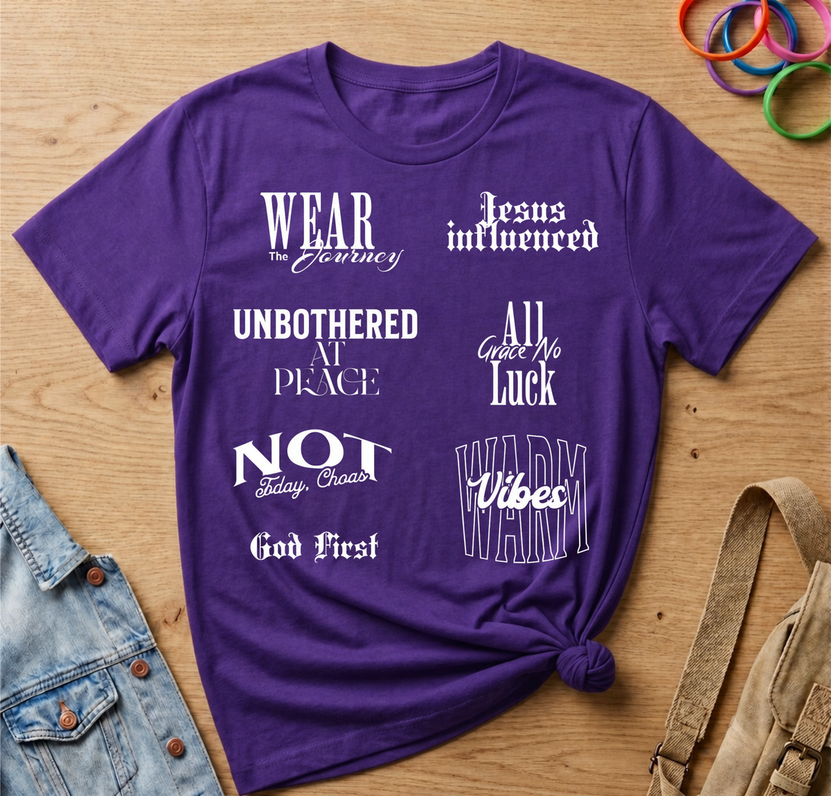 Multiple Faith Based Motivational Quotes T-Shirt