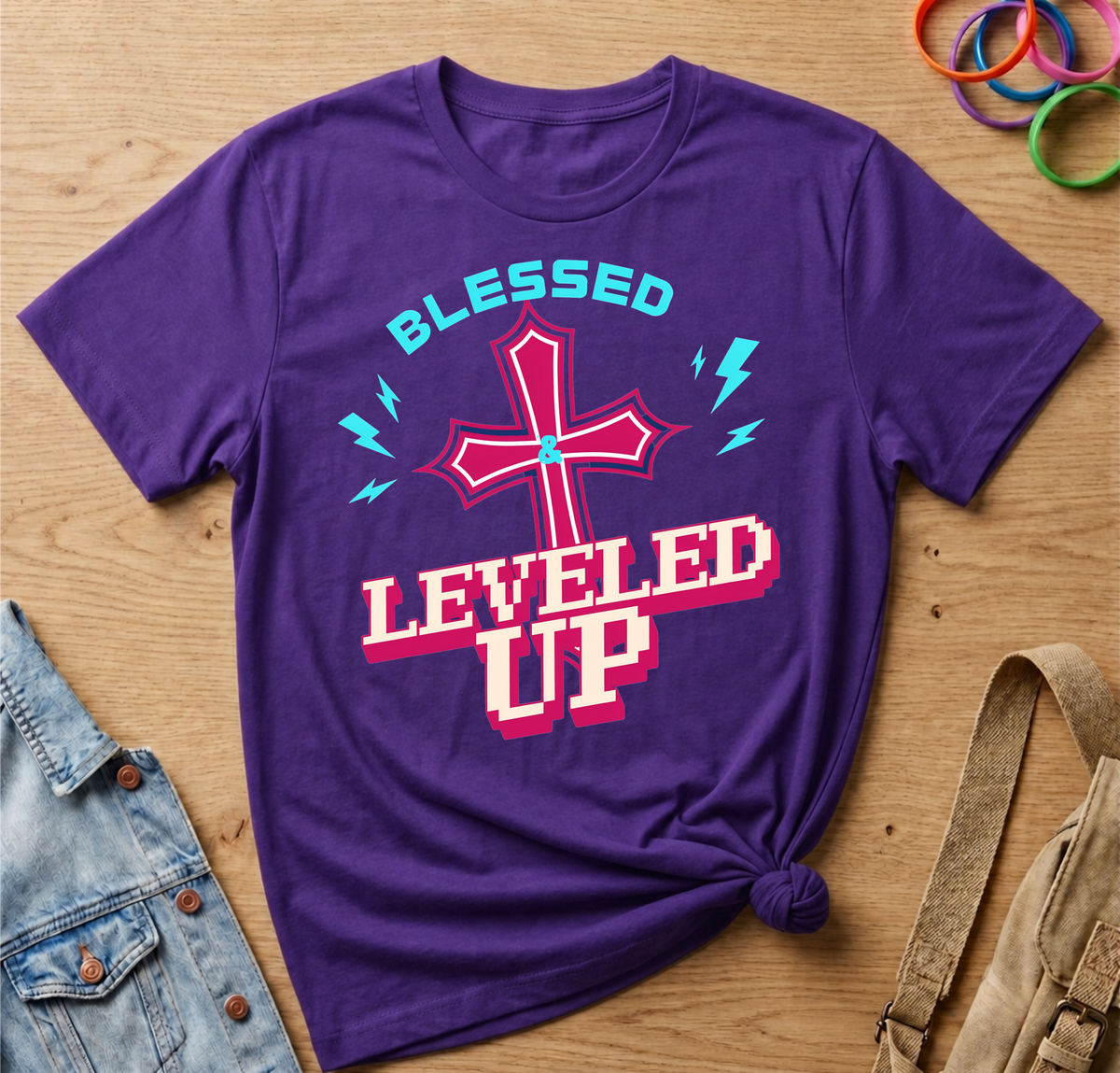 Blessed & Leveled Up T-Shirt