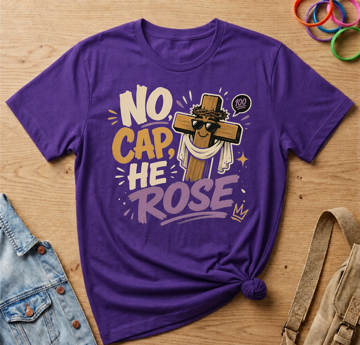 No Cap, He Rose T-Shirt