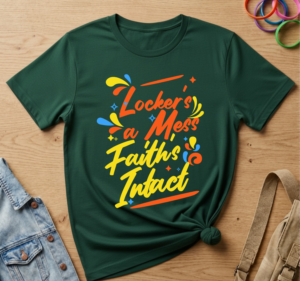 Locker's a Mess, Faith's Intact T-Shirt