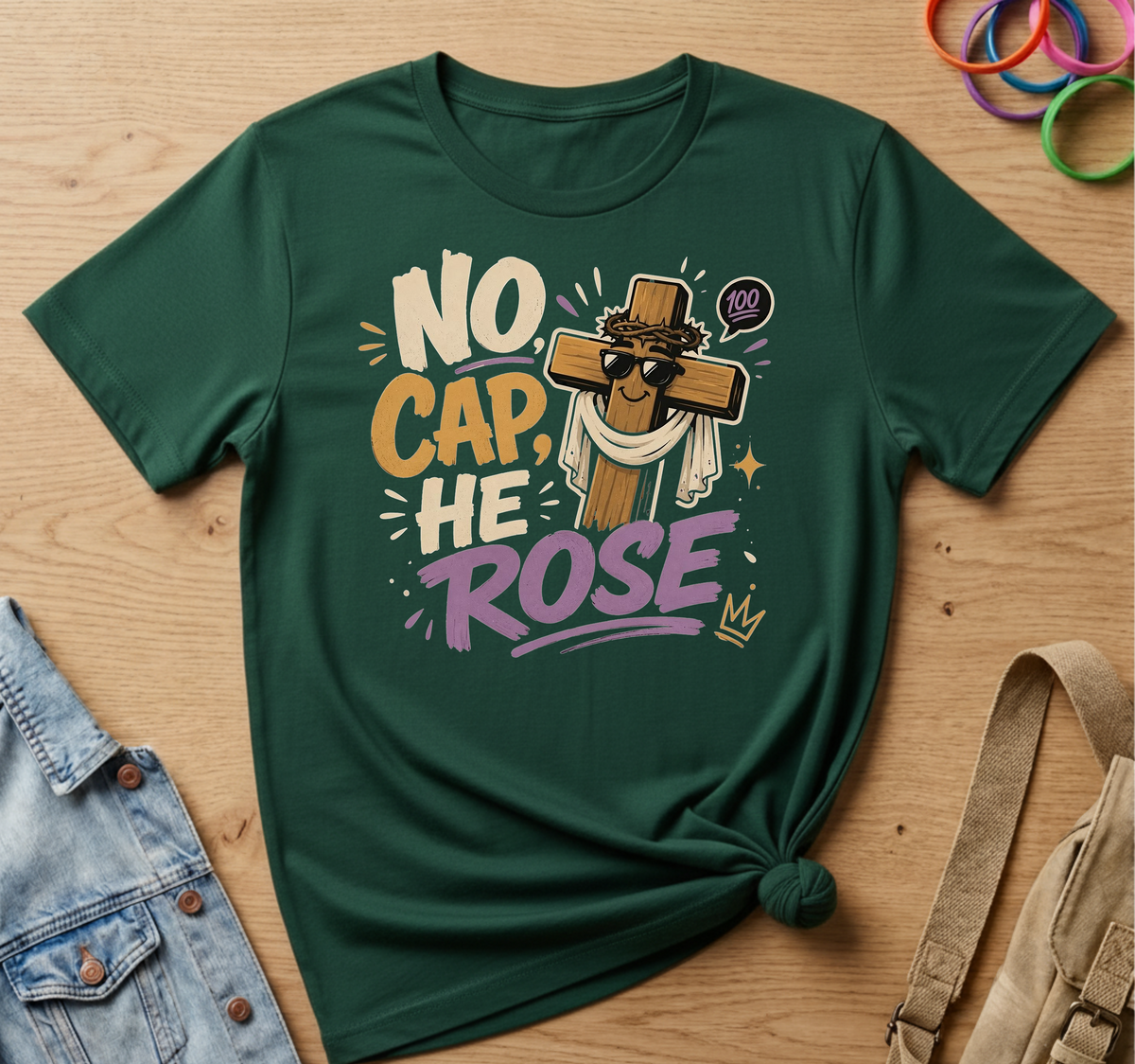 No Cap, He Rose T-Shirt