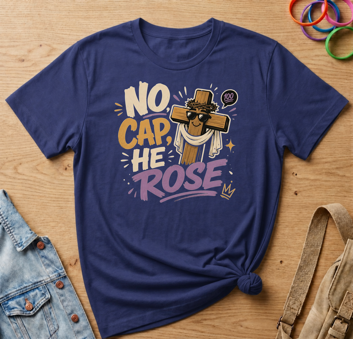No Cap, He Rose T-Shirt