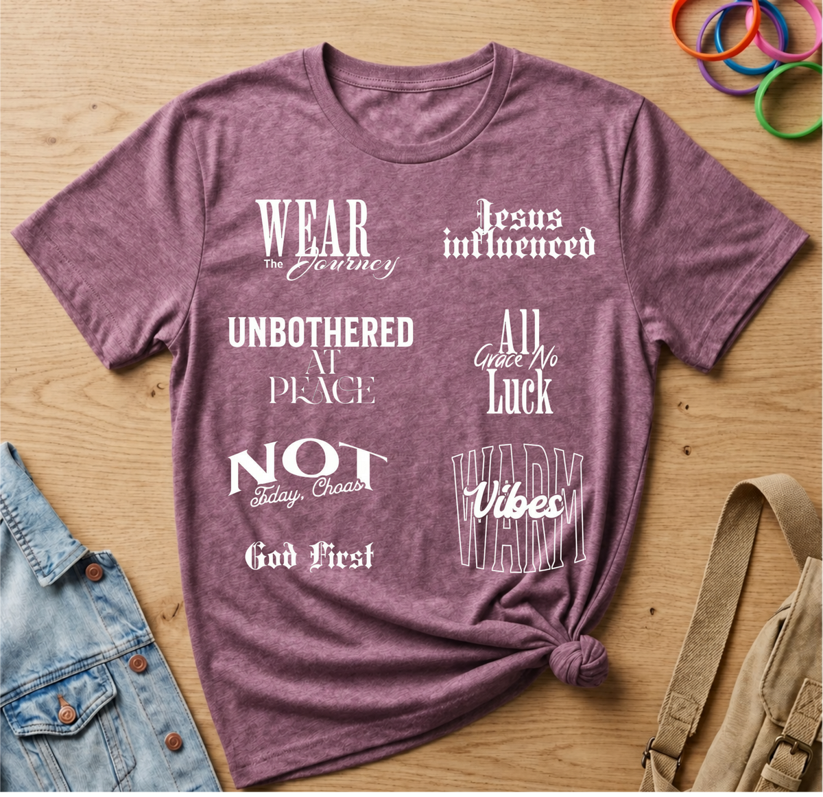 Multiple Faith Based Motivational Quotes T-Shirt