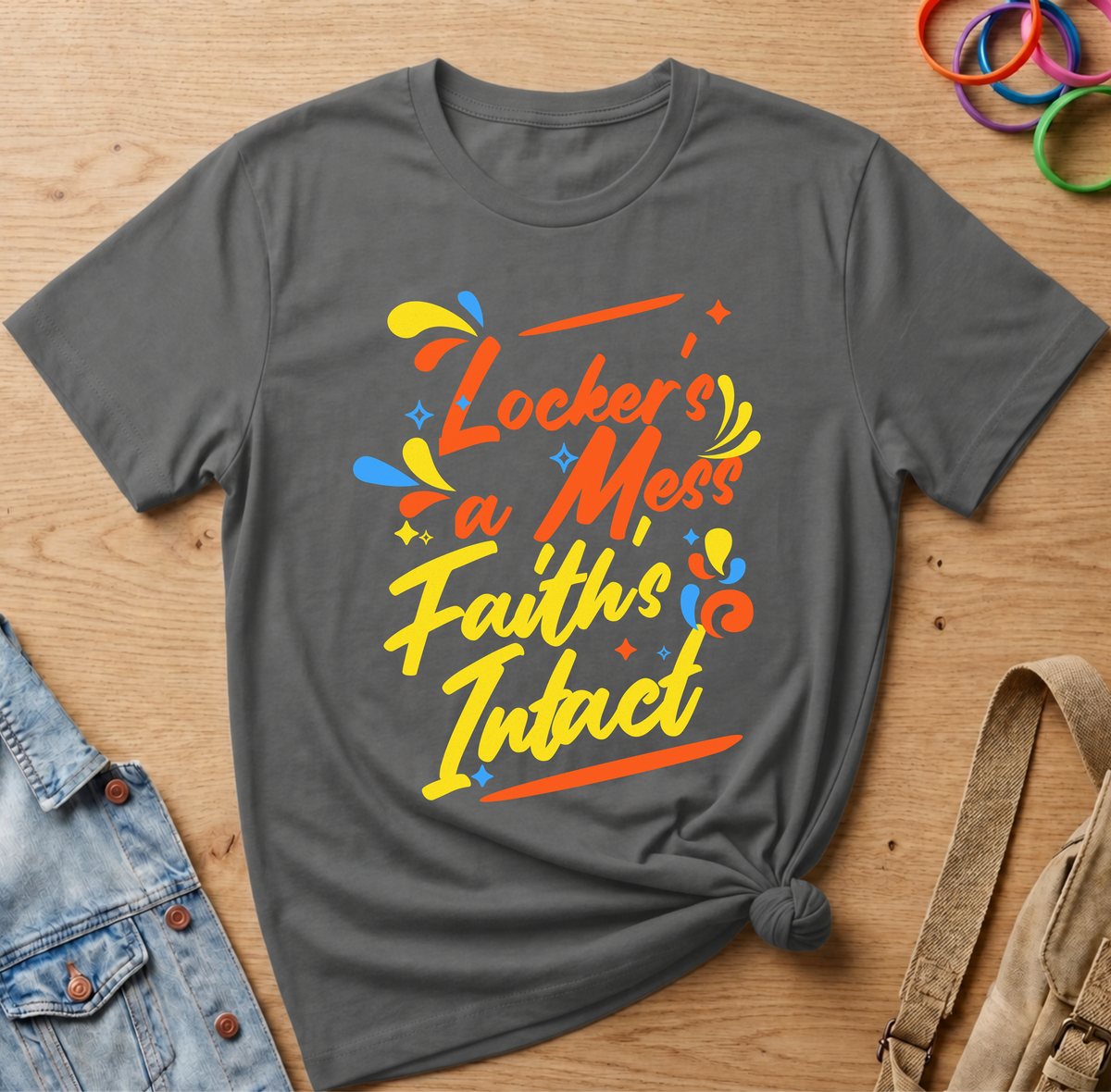 Locker's a Mess, Faith's Intact T-Shirt