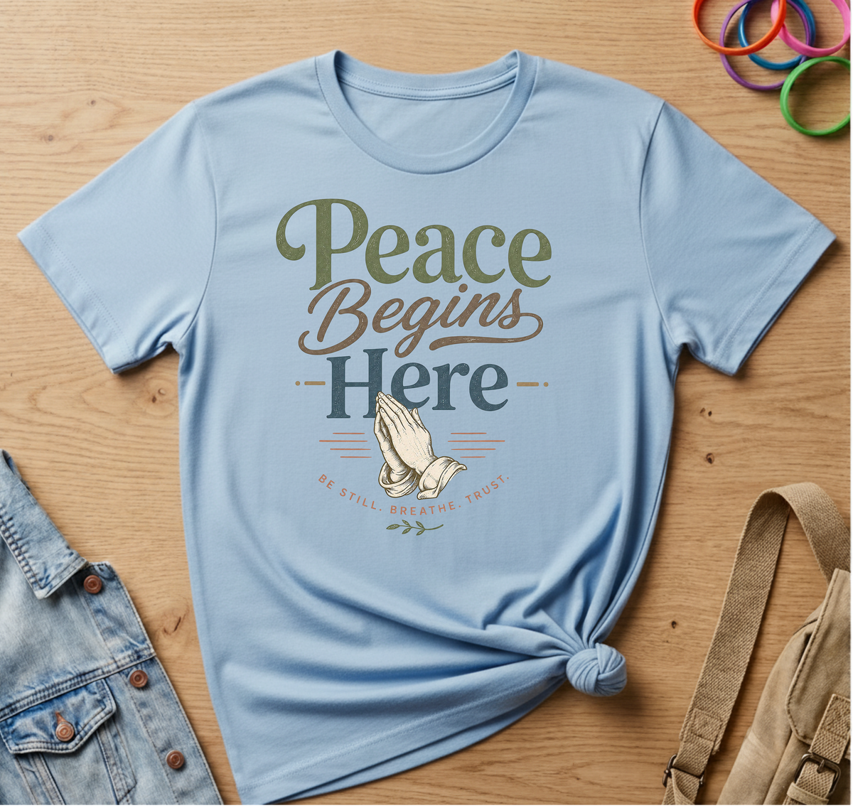 Peace Begins Here T-Shirt