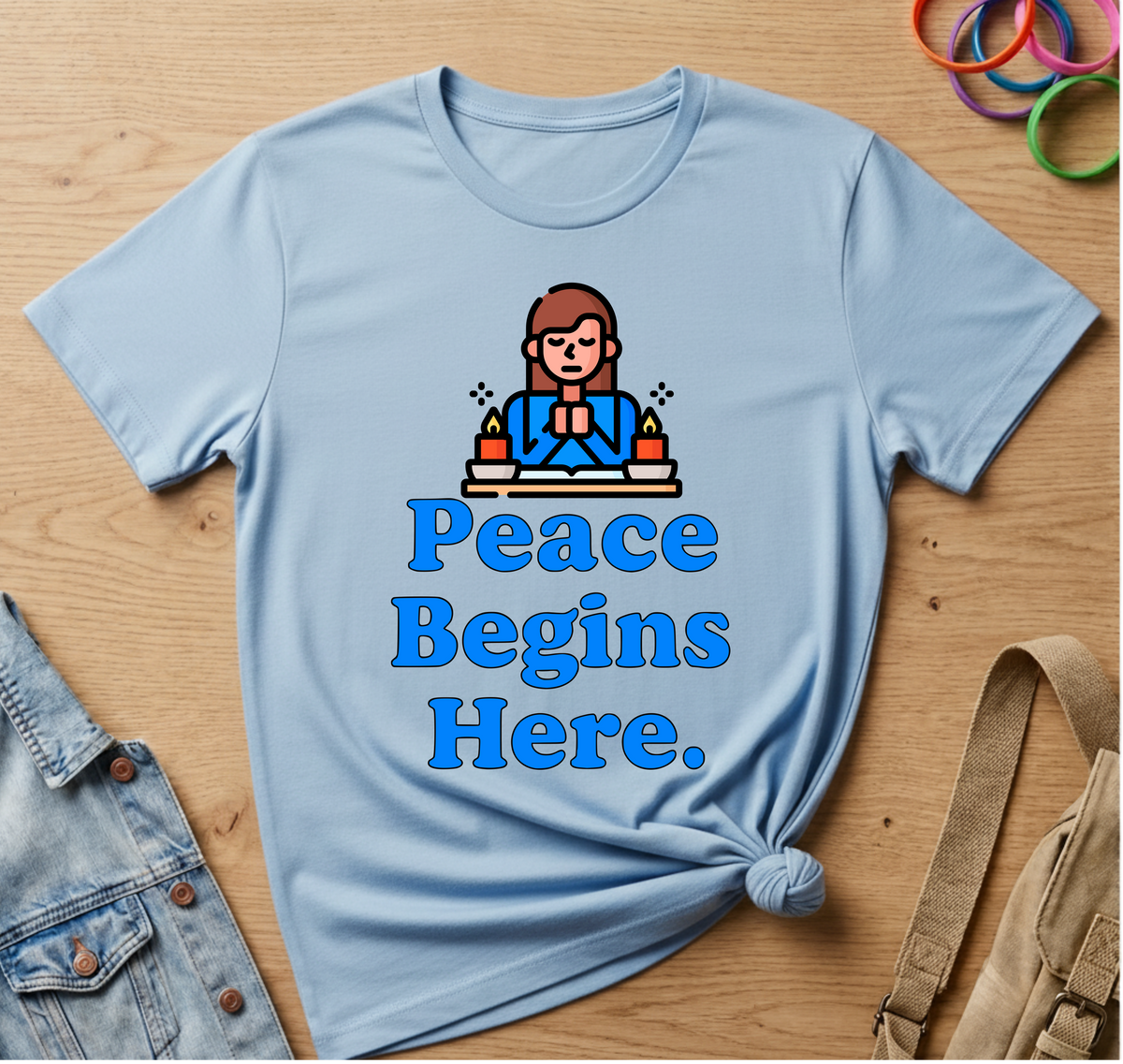 Peace Begins Here T-Shirt