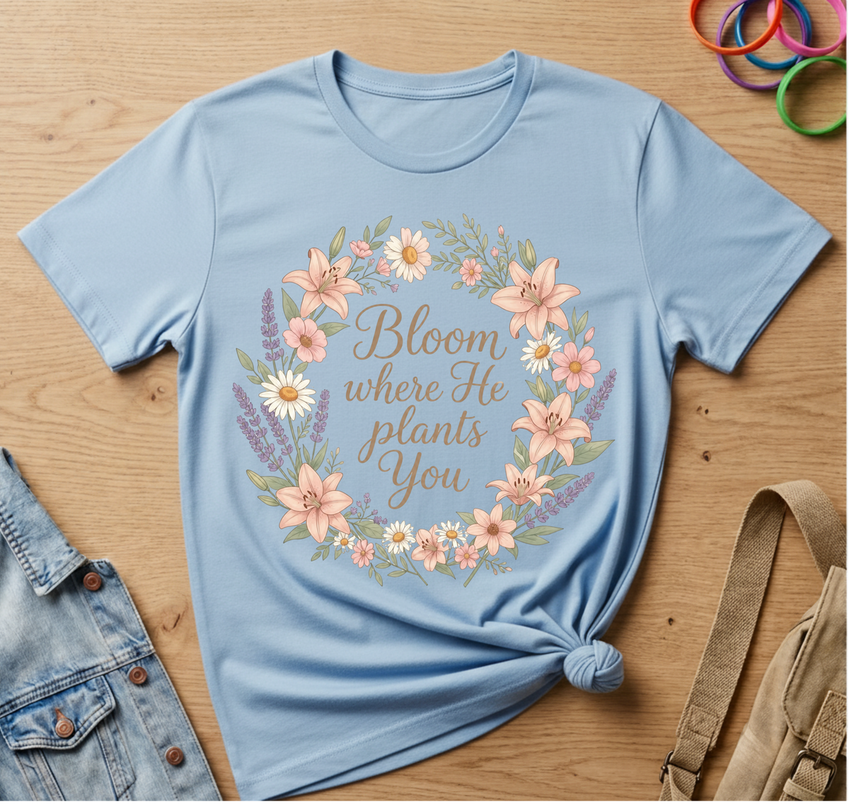 Bloom Where He Plants You T-Shirt