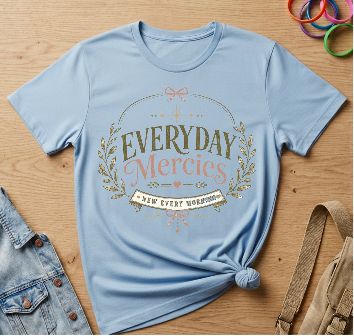 Everyday Mercies with Coquette Bows T-Shirt