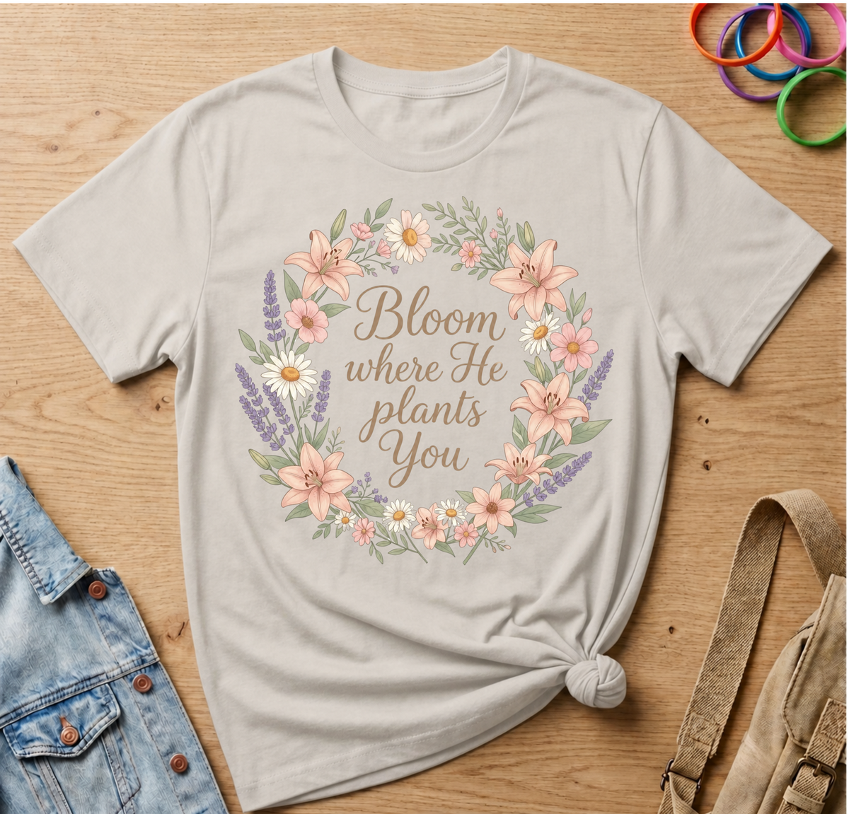 Bloom Where He Plants You T-Shirt