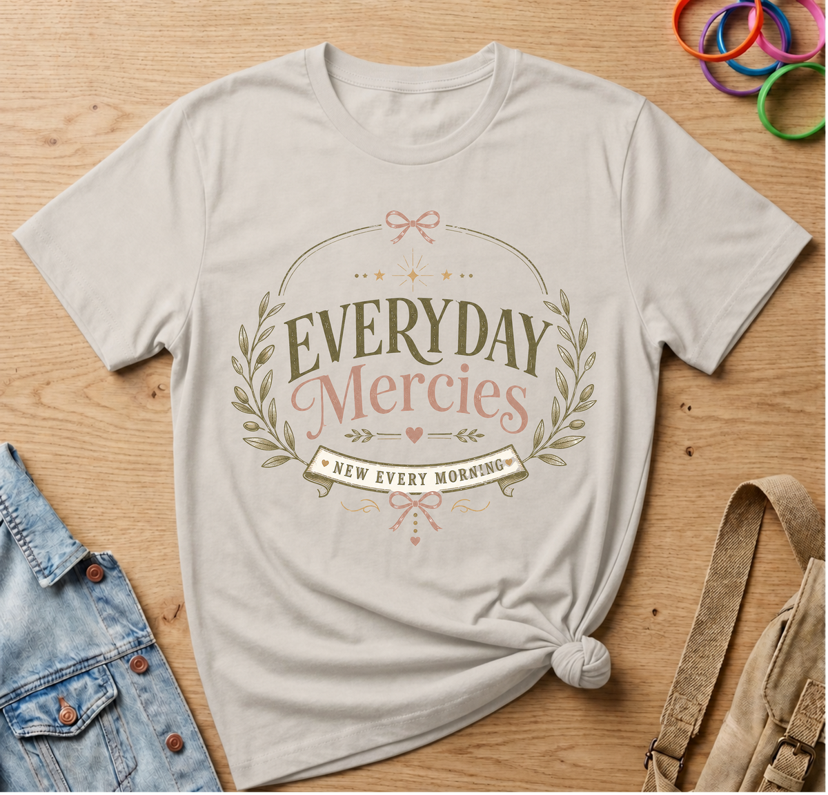 Everyday Mercies with Coquette Bows T-Shirt