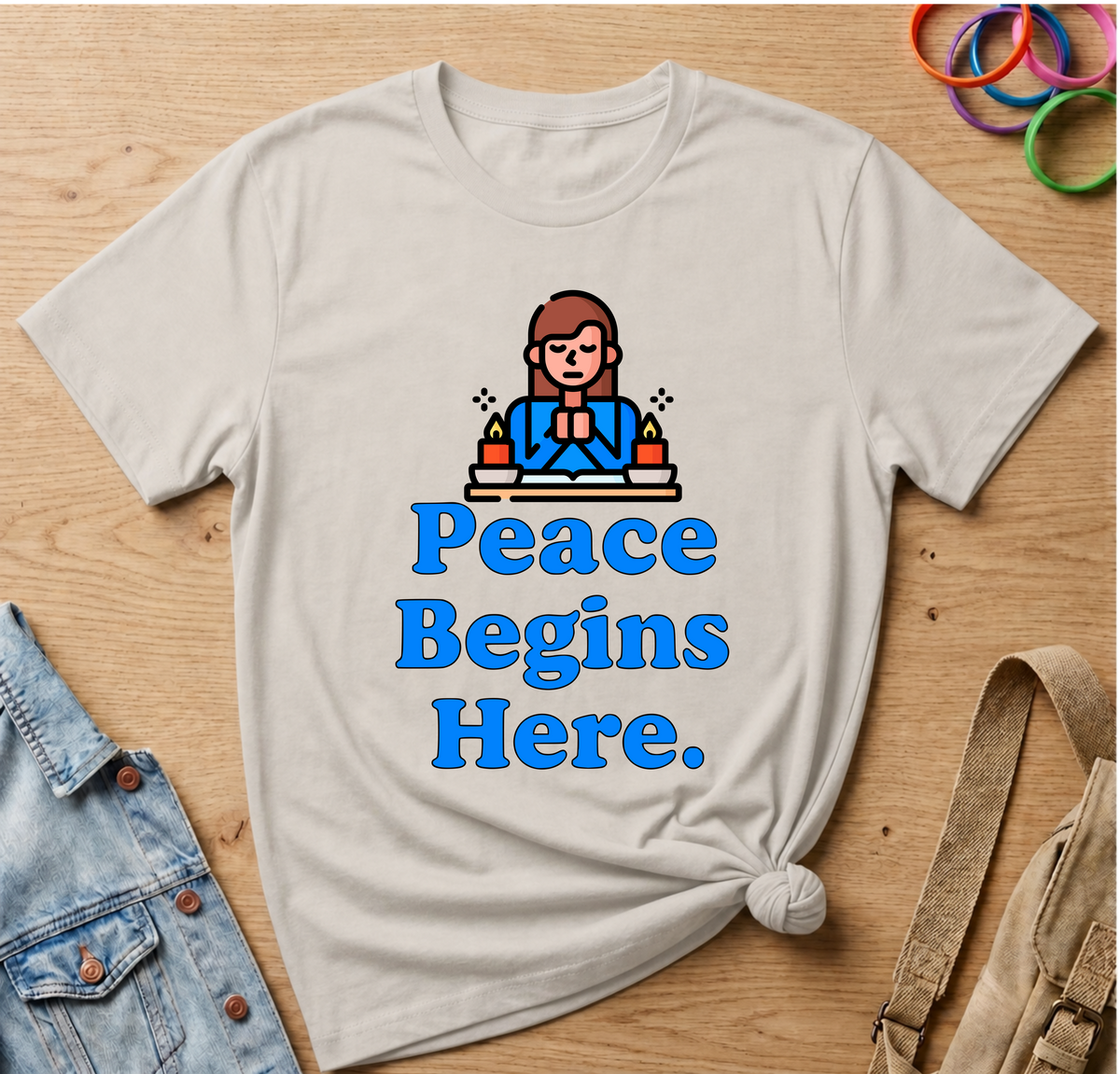 Peace Begins Here T-Shirt