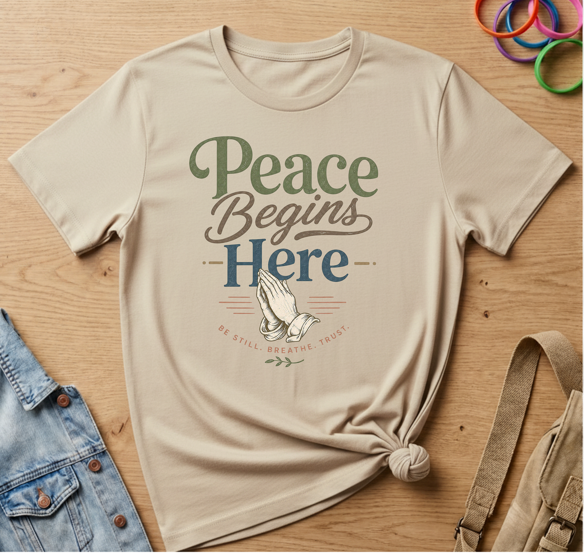 Peace Begins Here T-Shirt