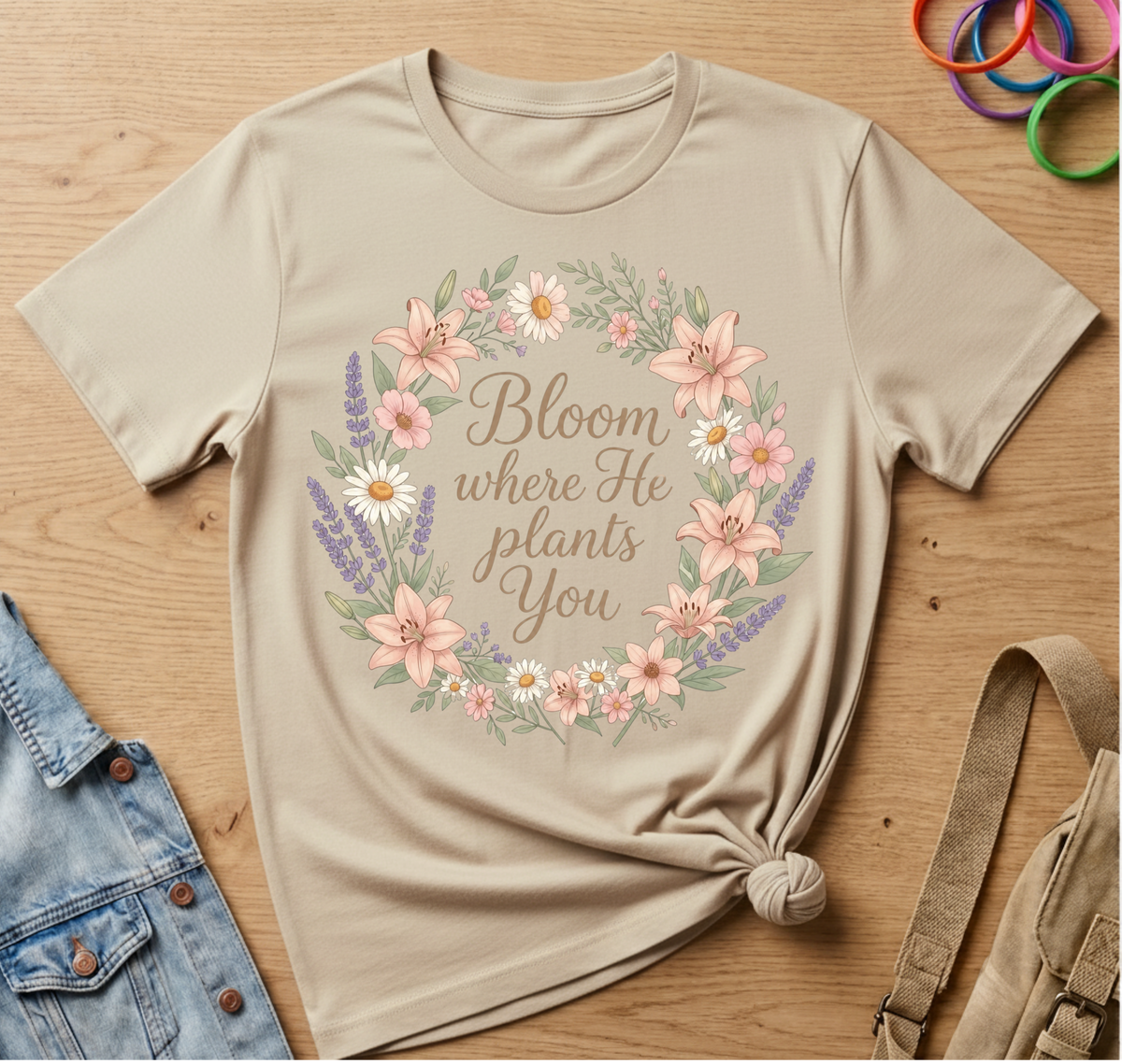 Bloom Where He Plants You T-Shirt