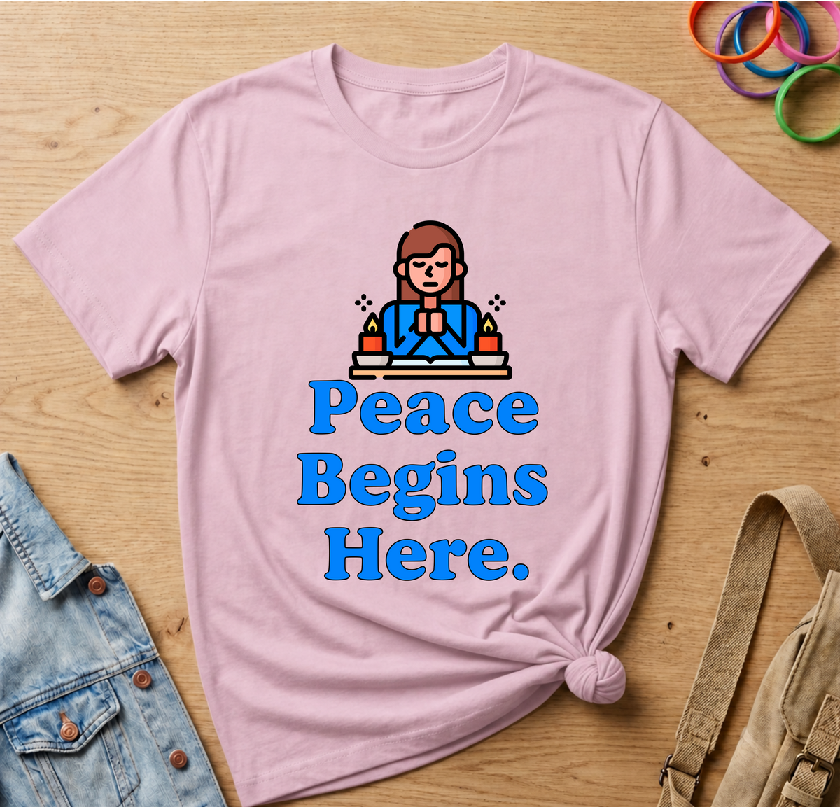 Peace Begins Here T-Shirt
