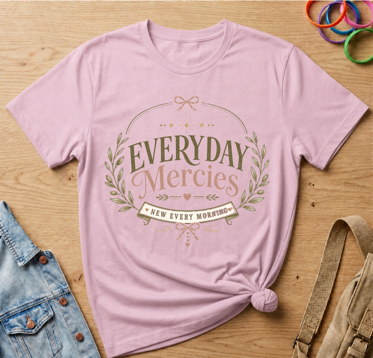 Everyday Mercies with Coquette Bows T-Shirt