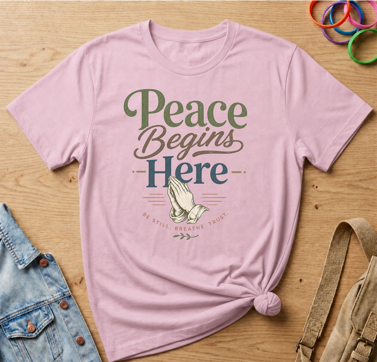 Peace Begins Here T-Shirt