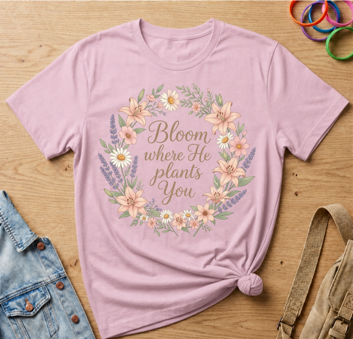 Bloom Where He Plants You T-Shirt