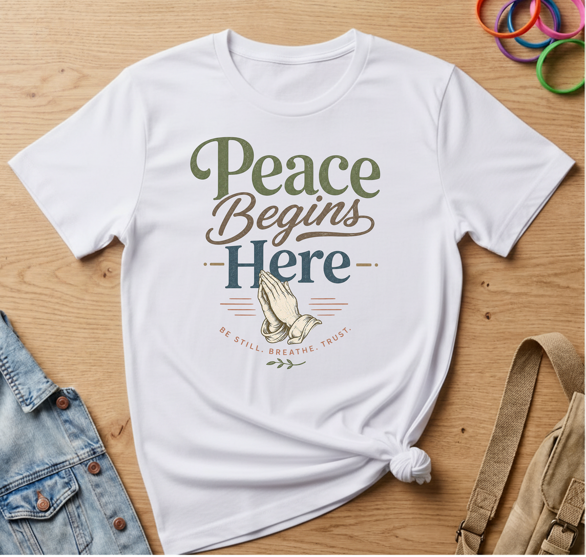Peace Begins Here T-Shirt