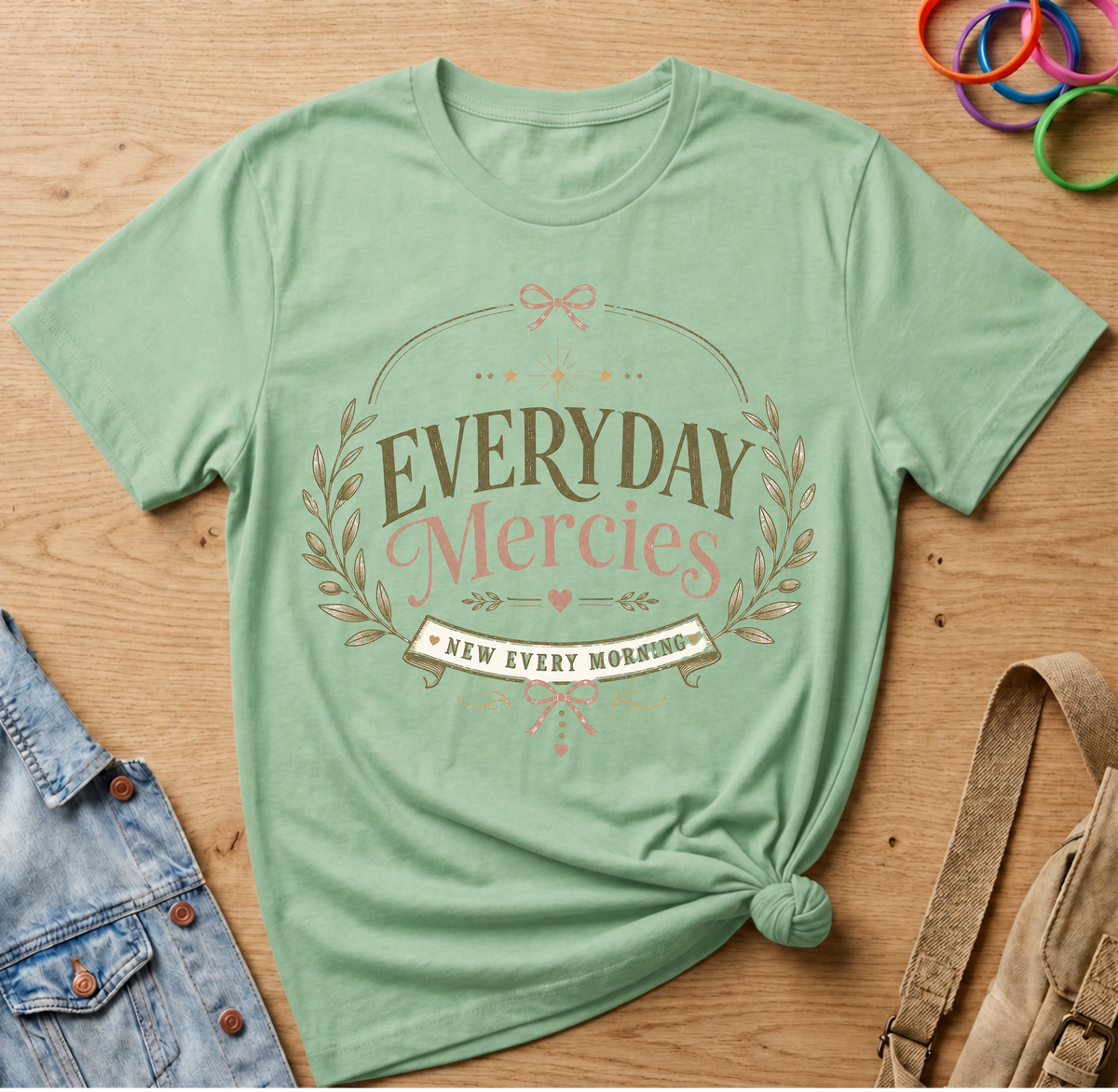 Everyday Mercies with Coquette Bows T-Shirt