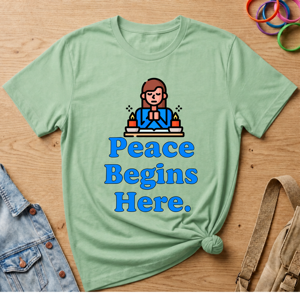 Peace Begins Here T-Shirt