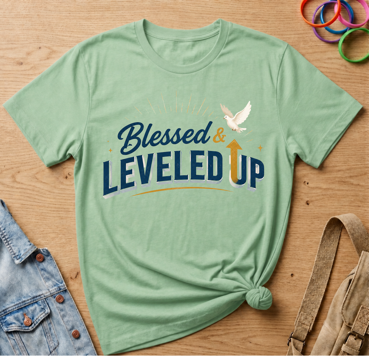 Blessed & Leveled Up T-Shirt