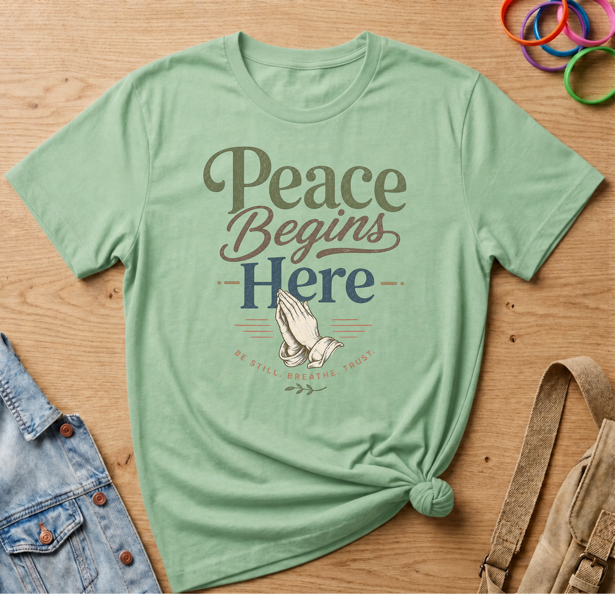 Peace Begins Here T-Shirt