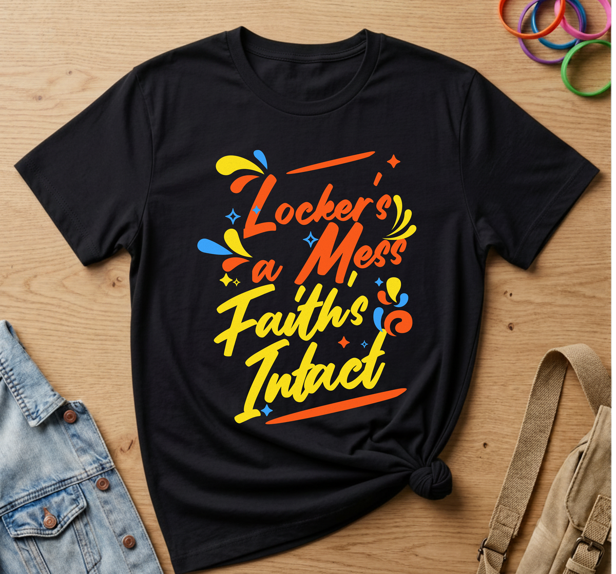 Locker's a Mess, Faith's Intact T-Shirt
