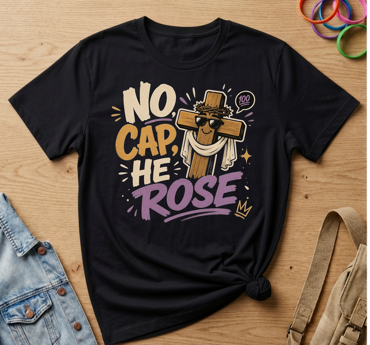 No Cap, He Rose T-Shirt