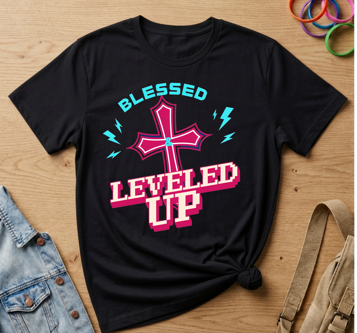 Blessed & Leveled Up T-Shirt