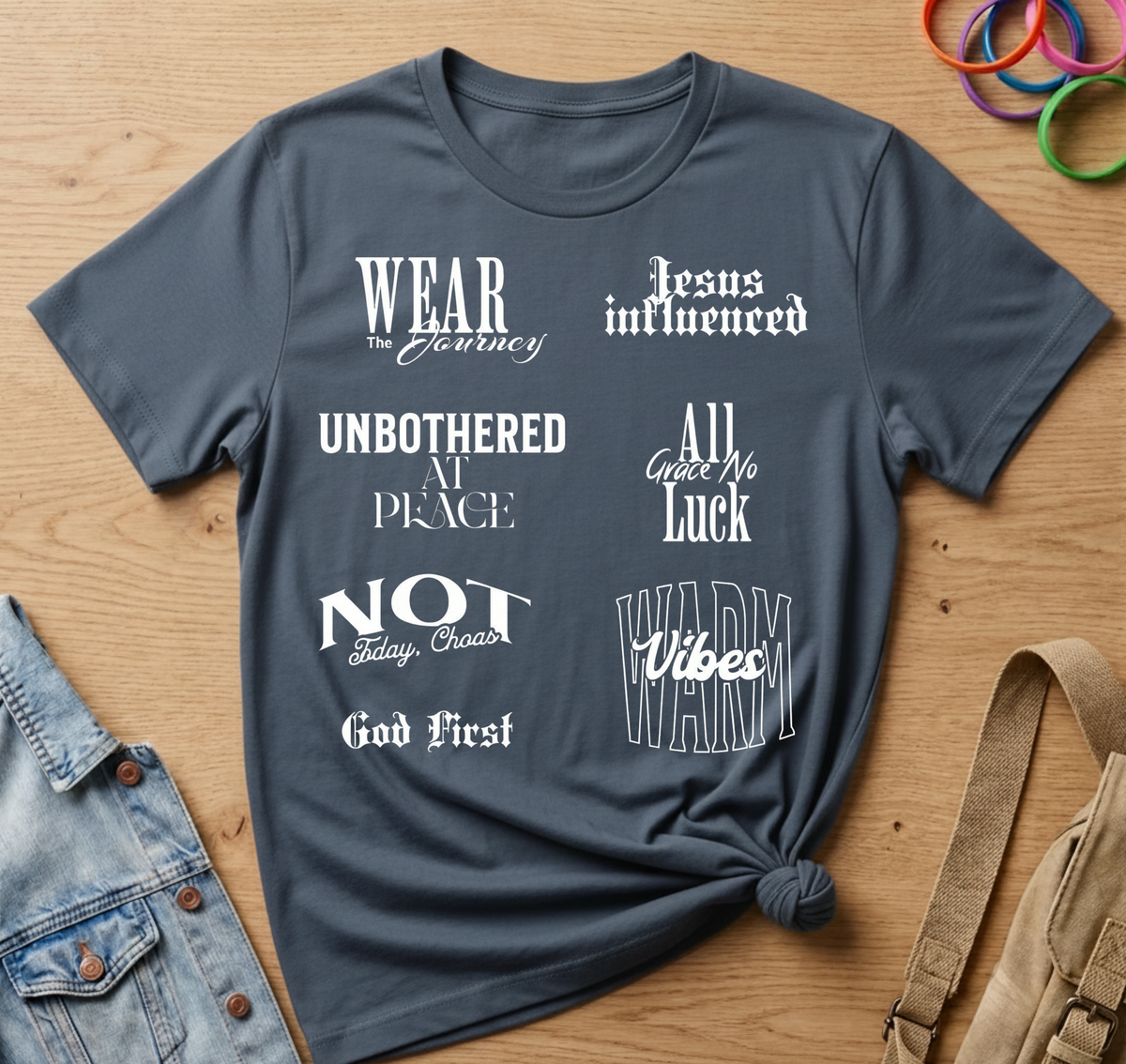 Multiple Faith Based Motivational Quotes T-Shirt