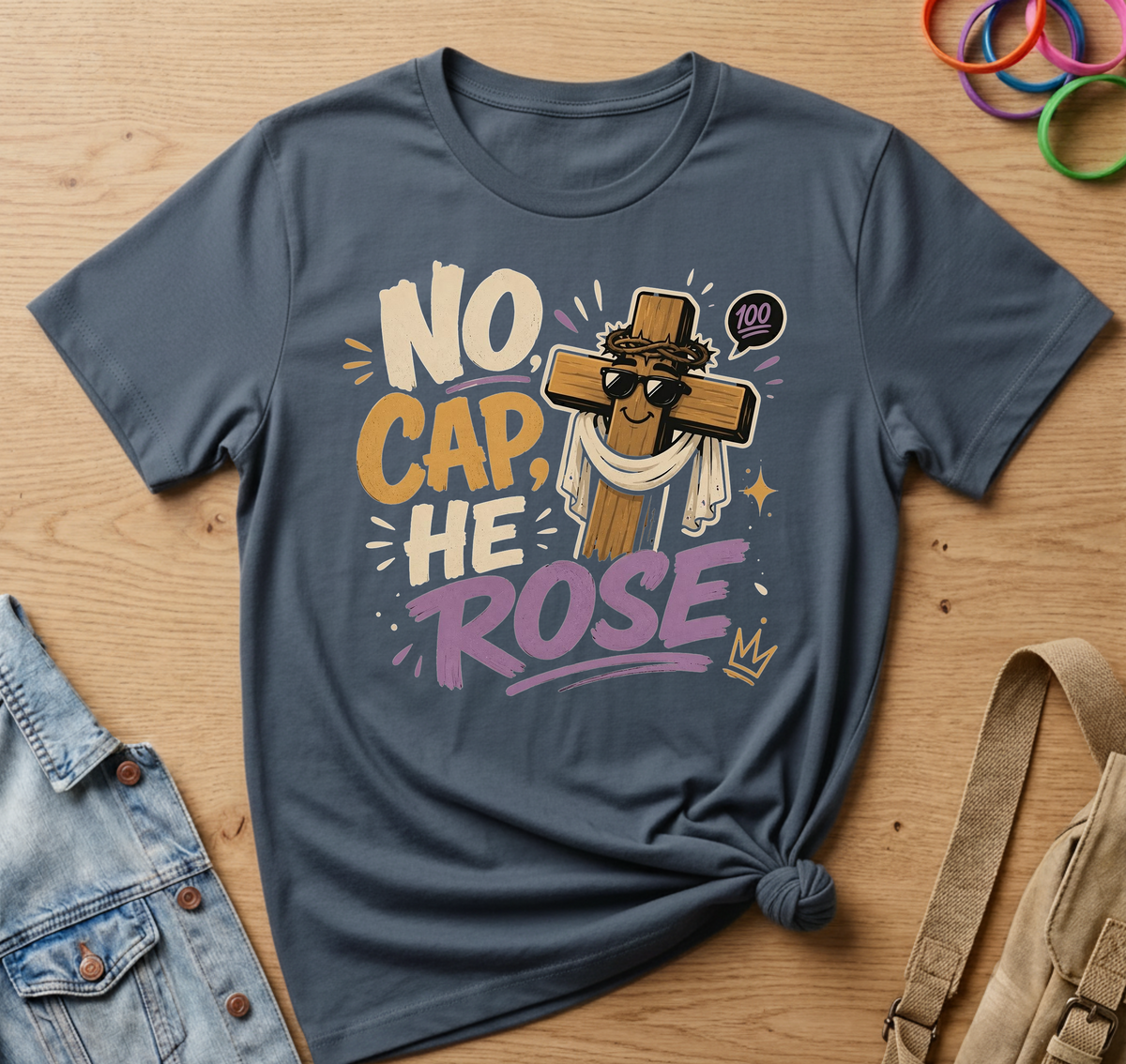 No Cap, He Rose T-Shirt