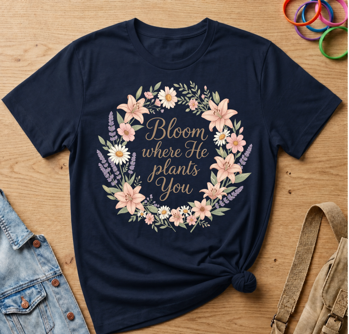 Bloom Where He Plants You T-Shirt