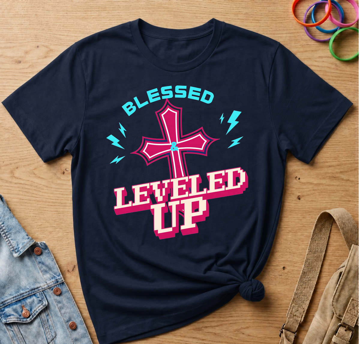 Blessed & Leveled Up T-Shirt