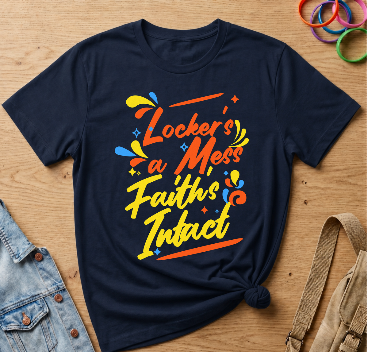 Locker's a Mess, Faith's Intact T-Shirt