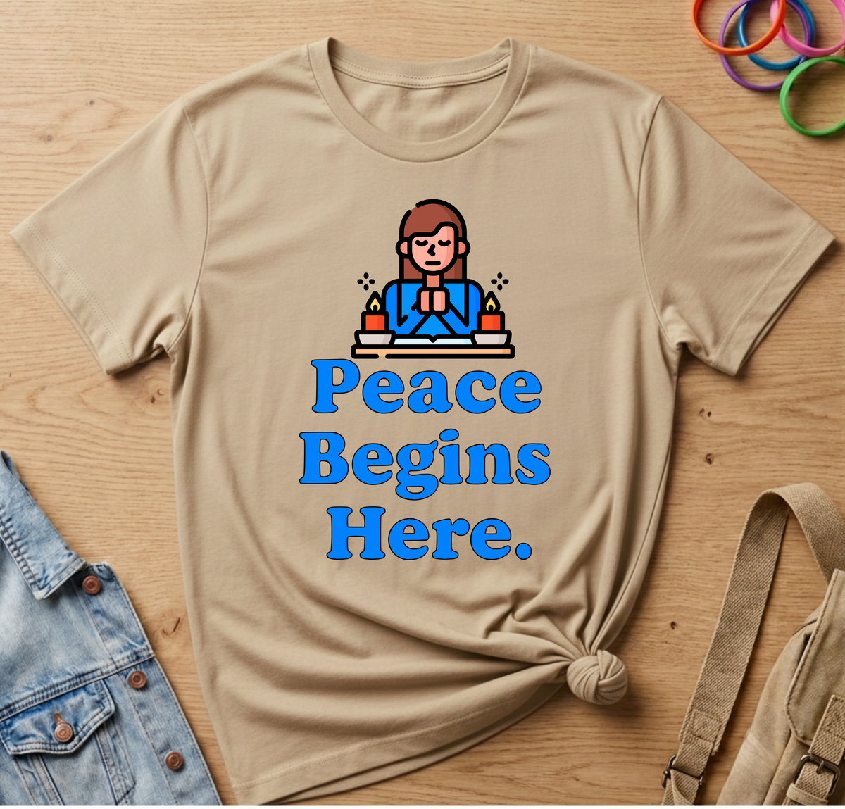 Peace Begins Here T-Shirt